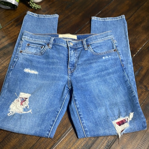 Gap1969 Distressed Straight Leg Jeans - Picture 5 of 7